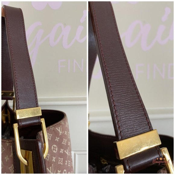 Authentic LOUIS VUITTON Burgundy Monogram Canvas Idylle Rendez-Vous PM Hobo Bag - Picture 8 of 15